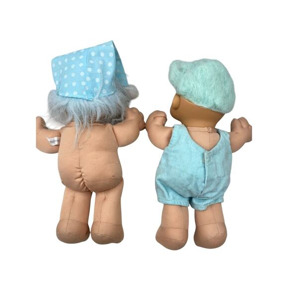 Lot Of 2 Vintage Russ Sparky TROLL KIDS 12" Doll Plush Soft Body - Picture 2 of 11